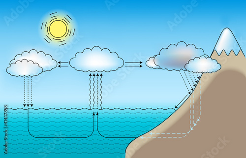 Vektor: Vector scheme for small and large water cycle Vector scheme for small and large water cycle