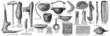 Primitive tool for the job and household utensils