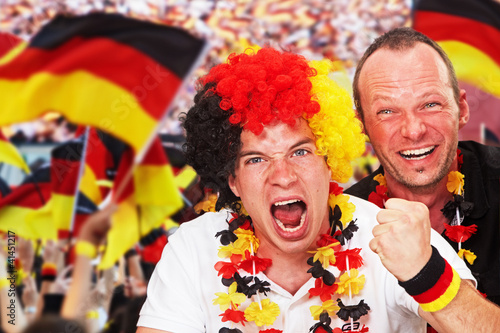 Photo: german soccer fans german soccer fans