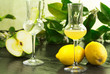 limoncello and green apple grappa