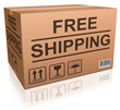 free shipping carboard box