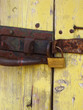 old rusty padlock