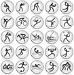 Sport Simboli Olimpiadi-Olympic Sport Symbols Web Icons