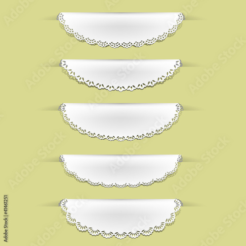 Vector: Set of lacy tag labels Set of lacy tag labels