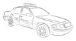 Drawing of police car