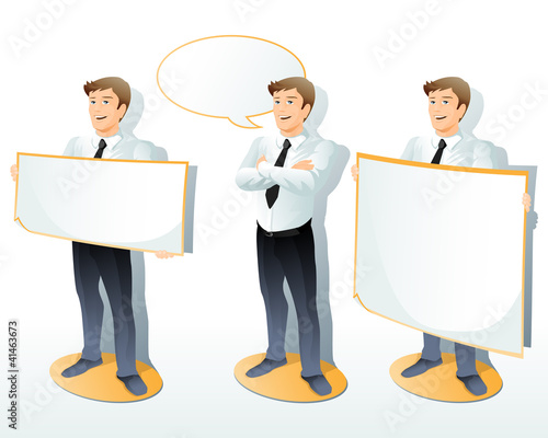 Vector: business signboard set business signboard set