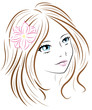 Face of a woman