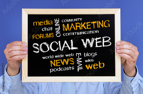 Illustration: Social Web - Business Concept Social Web - Business Concept