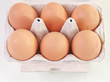 Eggs in carton box