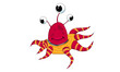 Alien Cartoon Spider, outer space set (illustration) Alien Cartoon Spider, outer space set (illustration)