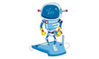 Cartoon Robot, outer space set (illustration) Cartoon Robot, outer space set (illustration)
