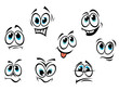 Comics cartoon faces