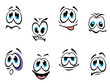 Comics faces set