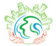 Earth in people hands