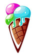Appetizing ice cream
