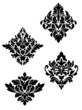 Damask flower patterns