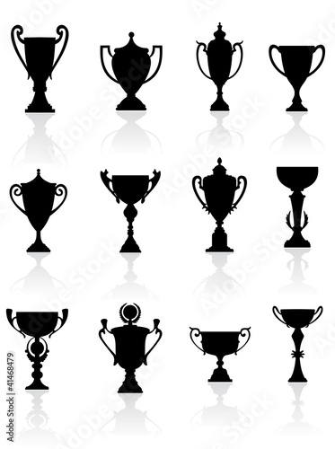 Vector: Sports trophies and awards Sports trophies and awards