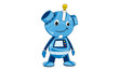 Cartoon Robot, outer space set (illustration) Cartoon Robot, outer space set (illustration)