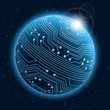 Vector: Technology planet Technology planet