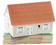 maison sur liasse de billets maison sur liasse de billets
