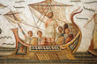 Mosaic scene from Homer's Odyssey in Bardo Museum, Tunisia