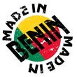 vector label Made in Benin vector label Made in Benin