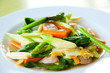 Stir-fried mix colorful vegetables and herb
