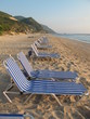 leere liegen am strand