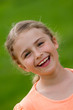 Lovely little girl in the garden