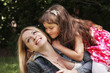 Mather with daughter