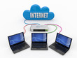 Home Network. Router and three laptops Home Network. Router and three laptops