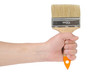 hand and paintbrush