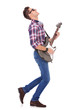 passionate guitarist playing passionate guitarist playing