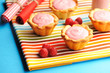 Cake with raspberry yogurt dessert Cake with raspberry yogurt dessert