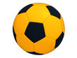 Orange soccer ball isolated
