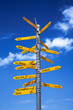 Photo: Milestone in alps Milestone in alps