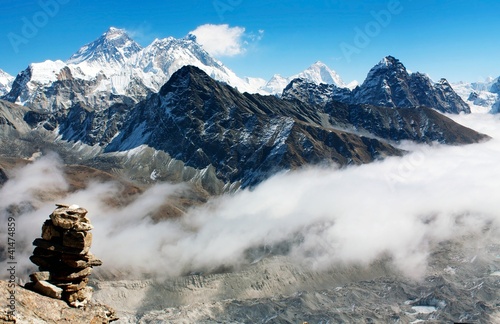 Photo: view from gokyo ri to everest view from gokyo ri to everest