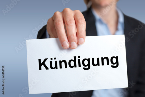 Photo: Kündigung - Brief Kündigung - Brief
