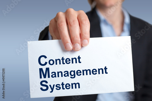 Photo: CMS, content management system CMS, content management system