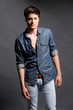 Fashion shoot with male model