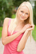 Young and smiling woman