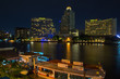 chao phraya at night