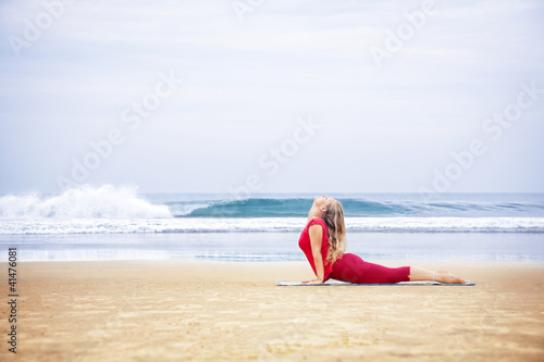Photo: Yoga on the beach Yoga on the beach