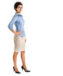 Full length portrait of a young woman Full length portrait of a young woman