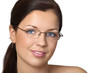 Cute young woman with glasses Cute young woman with glasses