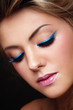 Blue eyeliner