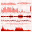 Sound waves set. Music background. EPS 8 Sound waves set. Music background. EPS 8