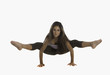 young woman doing yoga