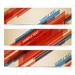 Set of retro horizontal banners Set of retro horizontal banners