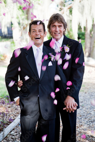 Photo: Gay Marriage - Showers of Petals Gay Marriage - Showers of Petals
